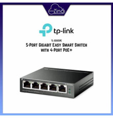 სვიჩი TL-SG105PE 5-Port Gigabit Easy Smart Switch with 4-Port PoE+