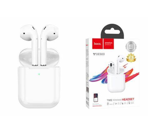 ყურსასმენი Hoco DES03 Original Series TWS Wireless Headset White