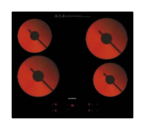 ჩასაშენებელი ზედაპირი KUMTEL HV6-04T BLACK