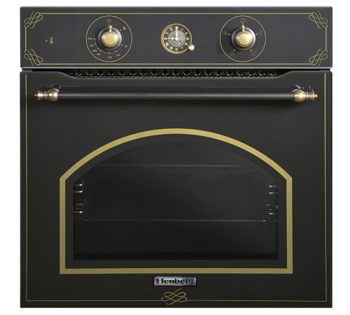 ჩასაშენებელი ღუმელი ELENBERG EBG-68DBR BLACK RUSTIC