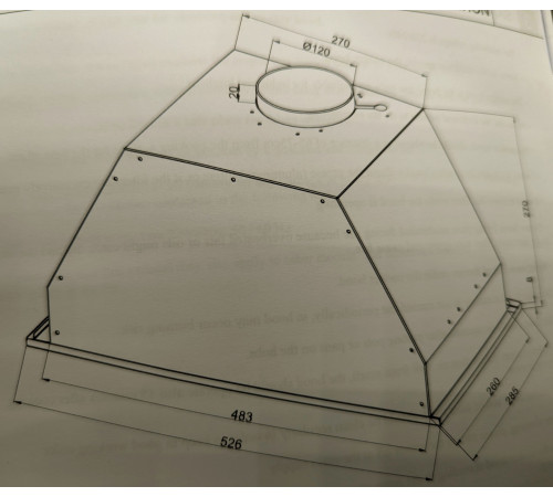 გამწოვი ასაკრავი ELENBERG EBG-52GL9
