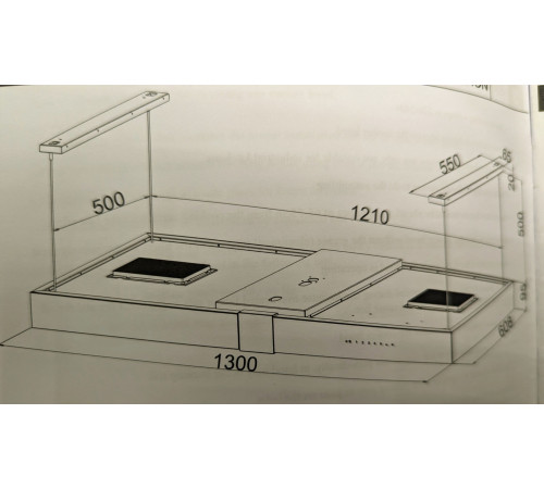 გამწოვი კუნძულის ELENBERG EBG-QQ20GB