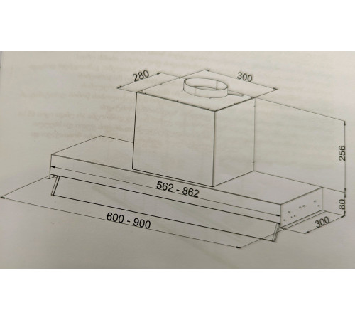 გამწოვი ჩასაშენებელი ELENBERG EBG-60BI10