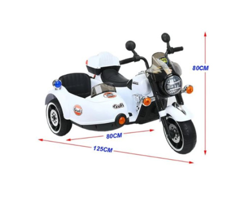 საბავშვო ელექტრო მოტოციკლი 1916 WHITE