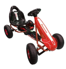 ბავშვთა პედლებიანი რკინის კარტინგი 9288RED