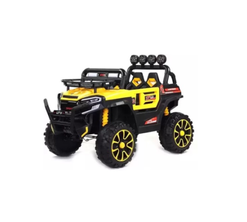 საბავშვო ელექტრო მანქანა V5588 კაუჩუკის საბურავებით.ტყავის სკამით