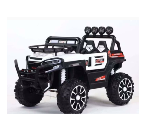 საბავშვო ელექტრო მანქანა V5588 კაუჩუკის საბურავებით.ტყავის სკამით