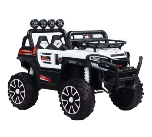 საბავშვო ელექტრო მანქანა V5588 კაუჩუკის საბურავებით.ტყავის სკამით