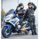 საბავშვო ელექტო მოტოციკლეტი 888police-w