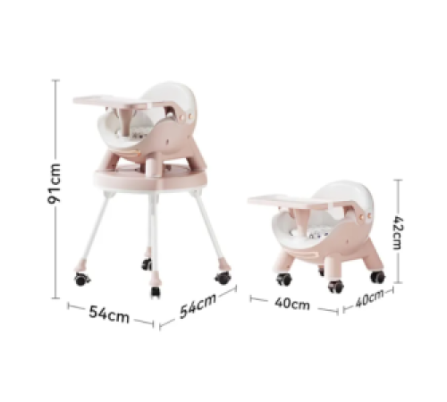 კომბინირებული სასადილო მაგიდა და სკამი SM616PINK