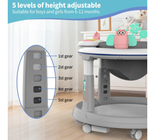 ჭოჭინა 360 გრადუსიანი მბრუნავი სავარძლით  Baby-105CER