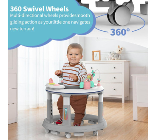 ჭოჭინა 360 გრადუსიანი მბრუნავი სავარძლით  Baby-105CER