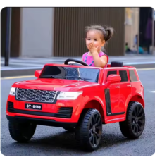 საბავშვო ელექტრო მანქანა  ტყავის სავარძლით  ST-6188-RED