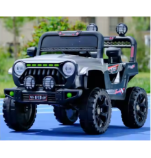 საბავშვო ელექტრო მანქანა  ტყავის სავარძლით D-618-W